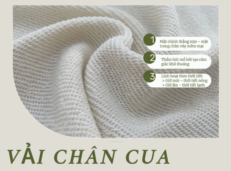 Đặc tính vải nỉ chân cua